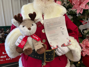 Custom Letter And Reindeer From Santa