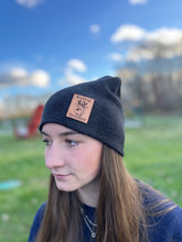Load image into Gallery viewer, Leather Patch Beanies
