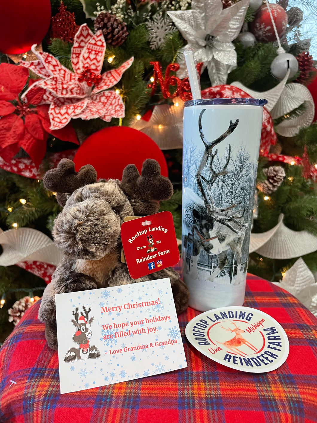 Reindeer And Tumbler Gift Box
