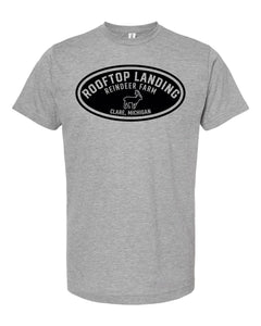 H. Grey Adult T-Shirt - Oval Logo