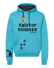 Load image into Gallery viewer, Caribbean Blue Heather  Hoodie
