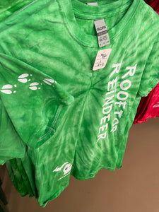 Adult T-Shirt - Green Tie Dyed